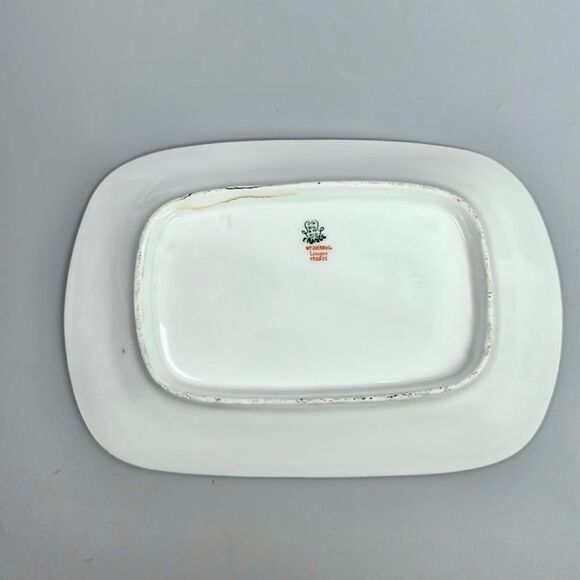 Antique Small Rectangular Platter by William Guerin Limoges Rare Pattern GUE303 - Picture 6 of 11